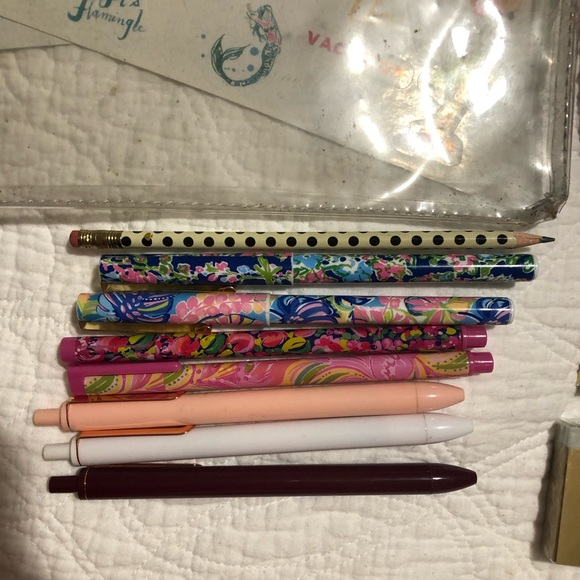 Iilly Pulitzer bag stickers pens Kate spade pencil sharpener pencil poppin - Picture 3 of 5